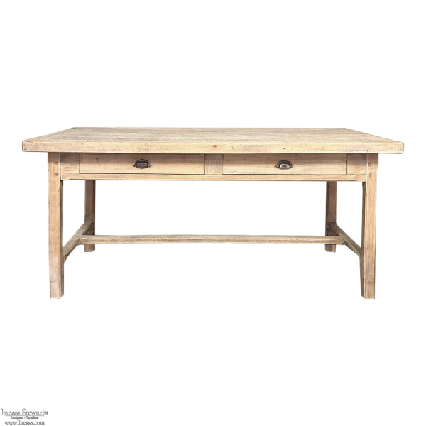 Antique Rustic Country French Cherrywood Table ~ Desk