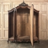 19th Century French Louis XV Walnut Triple Armoire