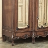 19th Century French Louis XV Walnut Triple Armoire