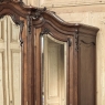 19th Century French Louis XV Walnut Triple Armoire