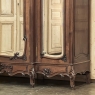 19th Century French Louis XV Walnut Triple Armoire