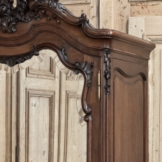 19th Century French Louis XV Walnut Triple Armoire