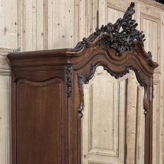 19th Century French Louis XV Walnut Triple Armoire