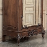 19th Century French Louis XV Walnut Triple Armoire