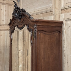 19th Century French Louis XV Walnut Triple Armoire