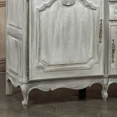 Antique Country French Whitewashed Oak Buffet ~ Enfilade
