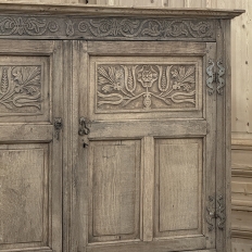 Mid-19th Century English Oak Wardrobe in Stripped Oak