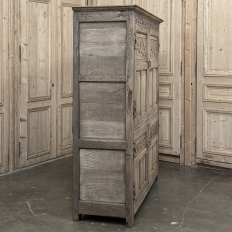 Mid-19th Century English Oak Wardrobe in Stripped Oak