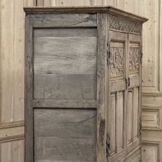 Mid-19th Century English Oak Wardrobe in Stripped Oak