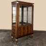 Antique French Louis XVI Flame Mahogany Vitrine