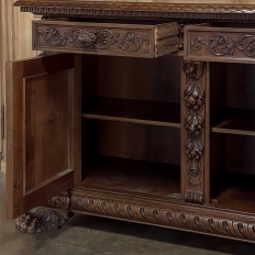 Antique Grand Italian Renaissance Walnut Buffet