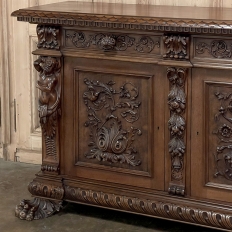 Antique Grand Italian Renaissance Walnut Buffet