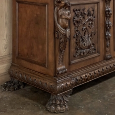 Antique Grand Italian Renaissance Walnut Buffet