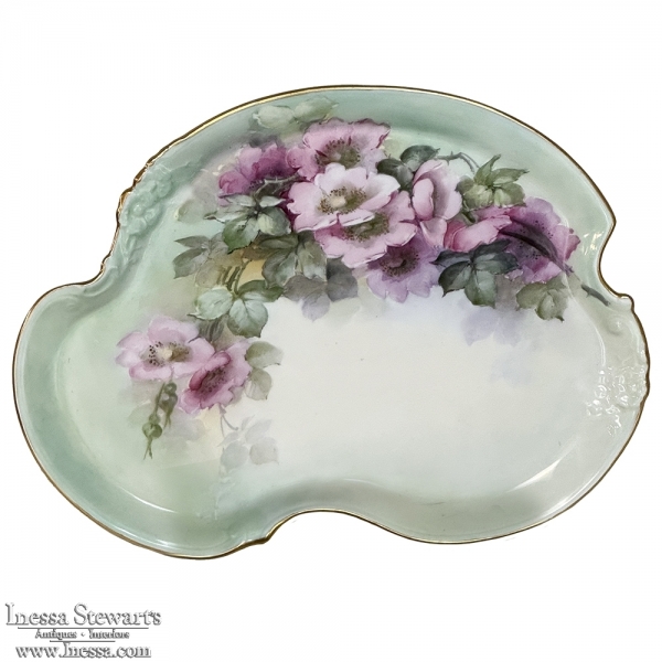 Antique Hand-Painted Vanity Tray by Limoges of France