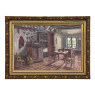 Antique Framed Oil Painting on Canvas by Victor Waegemaeckers