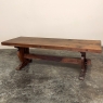 Antique Rustic Country French Trestle Coffee Table