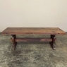 Antique Rustic Country French Trestle Coffee Table