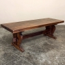 Antique Rustic Country French Trestle Coffee Table