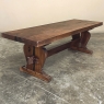 Antique Rustic Country French Trestle Coffee Table