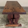 Antique Rustic Country French Trestle Coffee Table