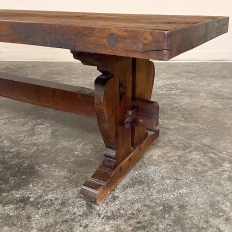 Antique Rustic Country French Trestle Coffee Table