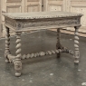 19th Century French Renaissance Stripped Oak Writing Table ~ End Table