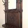 19th Century French Henri II Oak Hall Tree ~ Coat Rack