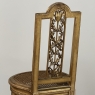 Pair 19th Century French Giltwood Louis XVI Salon Chairs with Cane Seats