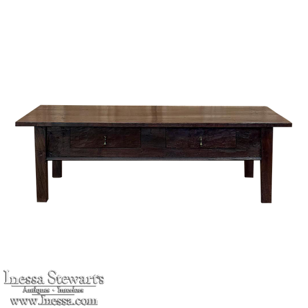 Early 19th Century Rustic Country French Coffee Table