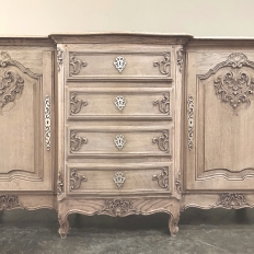 Antique Country French Louis XIV Stripped Oak Buffet ~ Enfilade