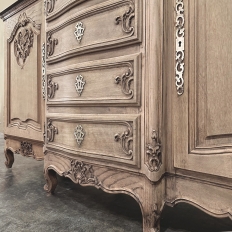 Antique Country French Louis XIV Stripped Oak Buffet ~ Enfilade