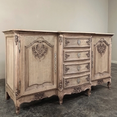 Antique Country French Louis XIV Stripped Oak Buffet ~ Enfilade