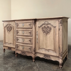 Antique Country French Louis XIV Stripped Oak Buffet ~ Enfilade