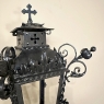 Pair 19th Century French Wrought Iron Garden Lanterns