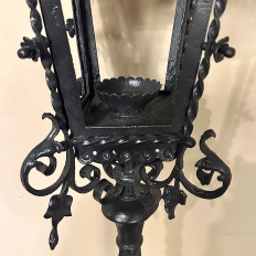 Pair 19th Century French Wrought Iron Garden Lanterns