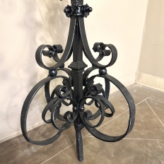 Pair 19th Century French Wrought Iron Garden Lanterns