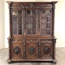 19th Century French Renaissance Triple Hunt Bookcase