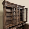 19th Century French Renaissance Triple Hunt Bookcase