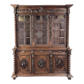 19th Century French Renaissance Triple Hunt Bookcase