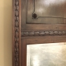 Antique French Louis XVI Walnut Trumeau ~ Mirror