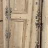 Antique Country French Louis XVI Carved Mirror in Stripped Oak