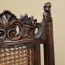 Set of 8 Italian Neoclassical Walnut Caned Dining Chairs includes 2 Armchairs