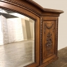 Antique French Louis XVI Walnut Mantel Mirror