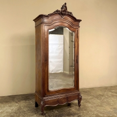 19th Century French Louis XV Walnut Armoire