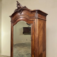 19th Century French Louis XV Walnut Armoire