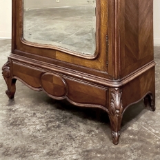 19th Century French Louis XV Walnut Armoire