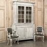 19th Century French Louis XIII Whitewashed Oak Bookcase