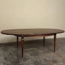 French Louis XVI Mahogany Oval Pop-Leaf Dining Table