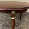 French Louis XVI Mahogany Oval Pop-Leaf Dining Table