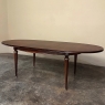 French Louis XVI Mahogany Oval Pop-Leaf Dining Table